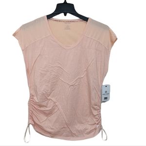 Nine West Activewear V Neck Short Sleeve Top M New With Blemish